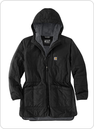 RAIN DEFENDER® INSULATED HOODED COAT