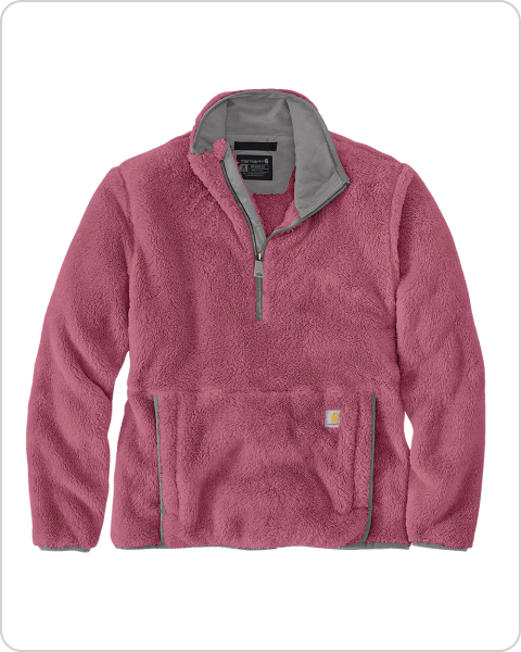 WOMEN'S FLEECE PULLOVER - HUCKLEBERRY