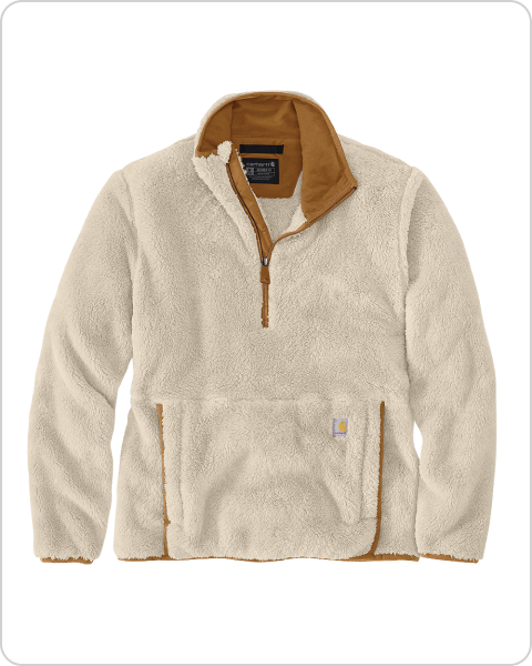 WOMEN'S FLEECE PULLOVER - OAT MILK