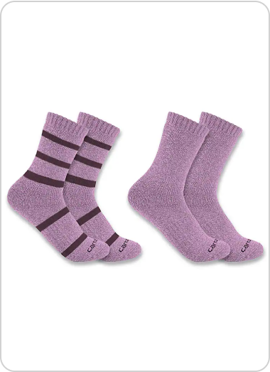 WOMEN'S HEAVYWEIGHT CREW SOCK 2-PACK