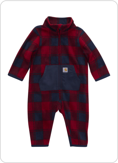 BOYS' LONG-SLEEVE PRINTED ZIP-FRONT COVERALL