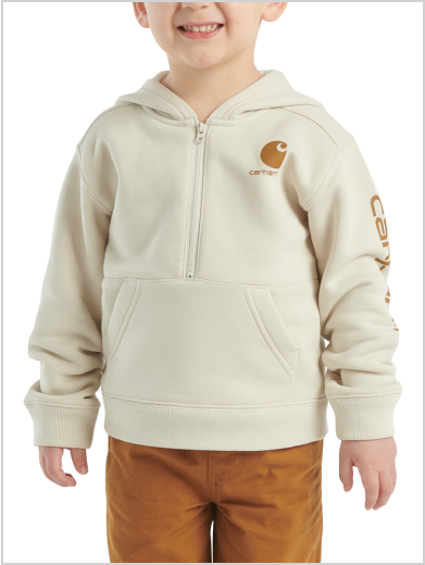 BOYS' LONG-SLEEVE HALF-ZIP SWEATSHIRT