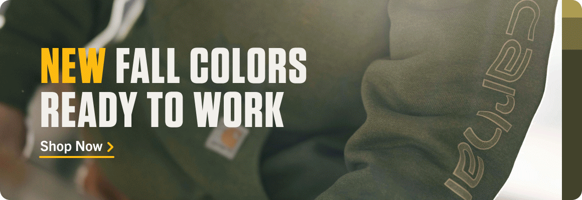 NEW FALL COLORS READY TO WORK