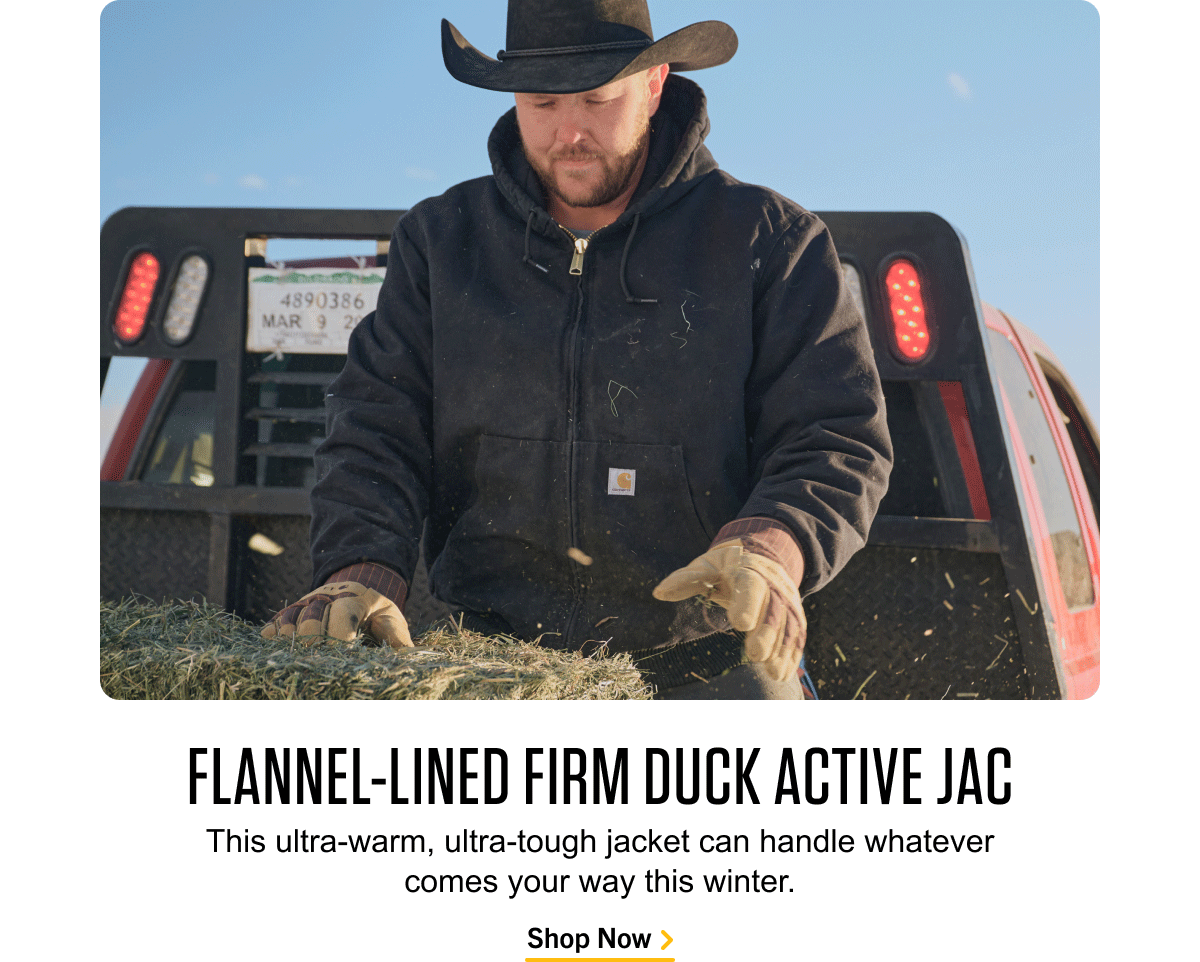 FLANNEL-LINED FIRM DUCK ACTIVE JAC