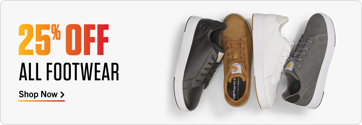 25% OFF ALL FOOTWEAR
