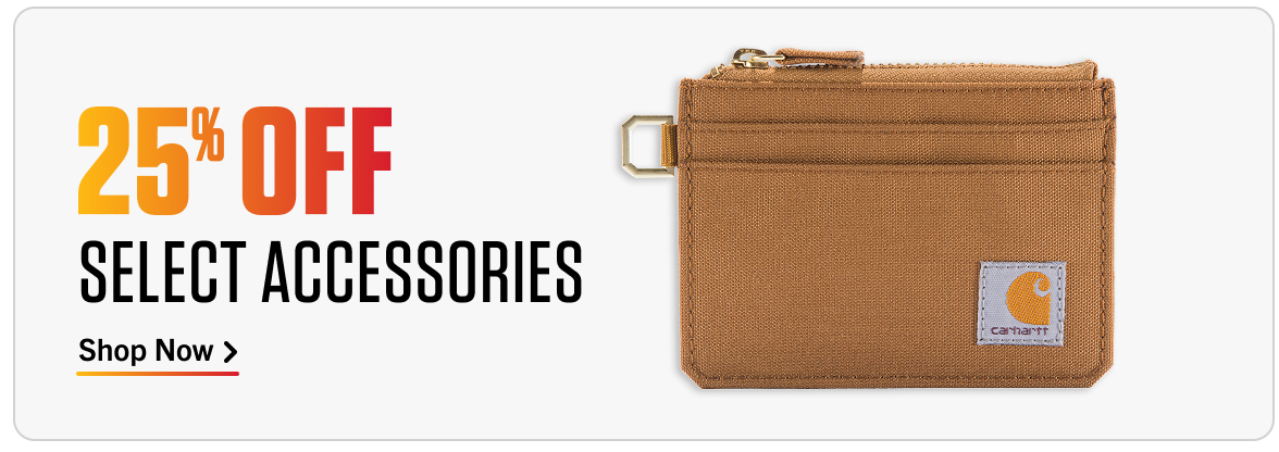 25% OFF SELECT ACCESSORIES