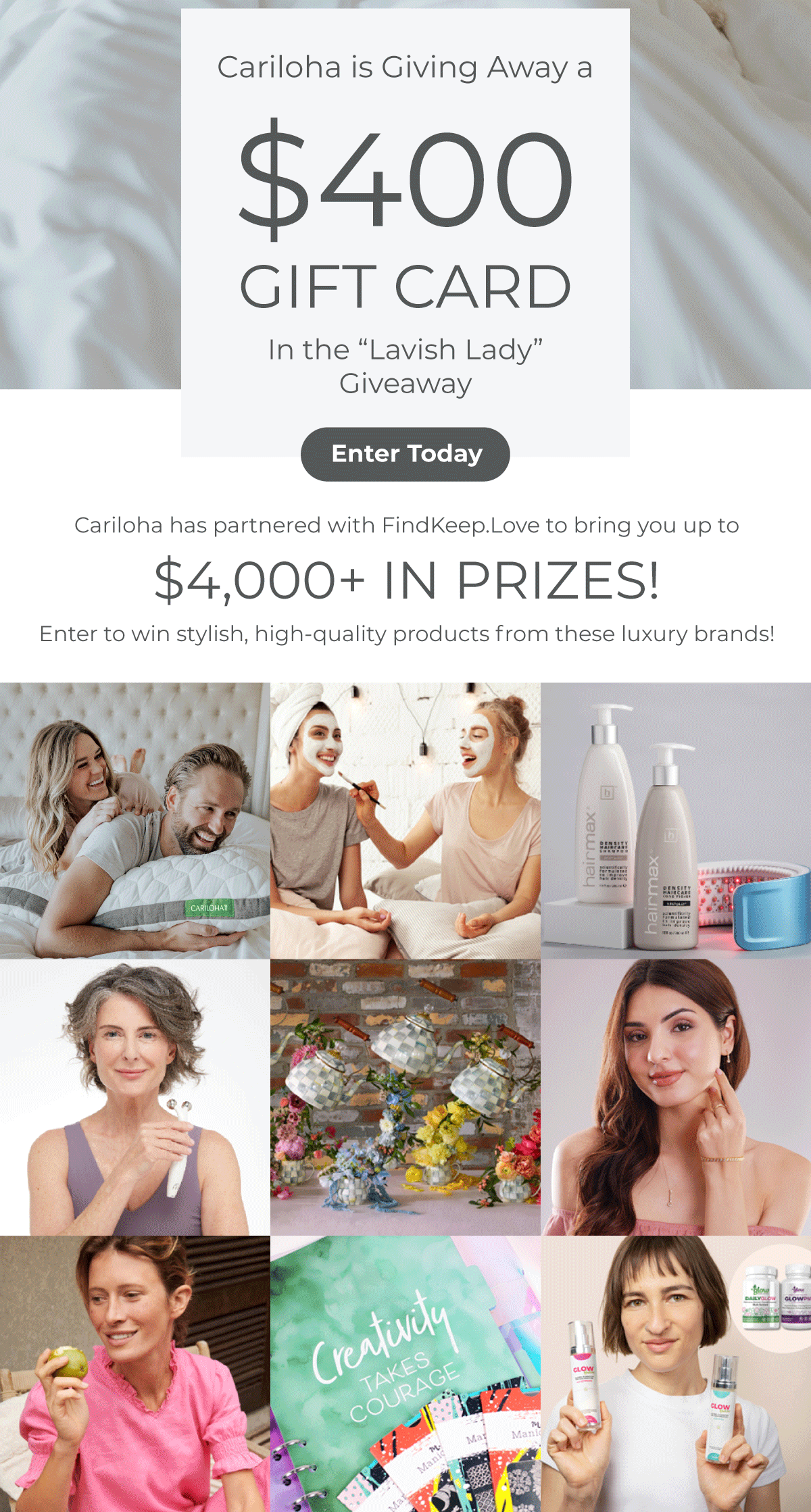 $400 Gift Card Giveaway - Cariloha