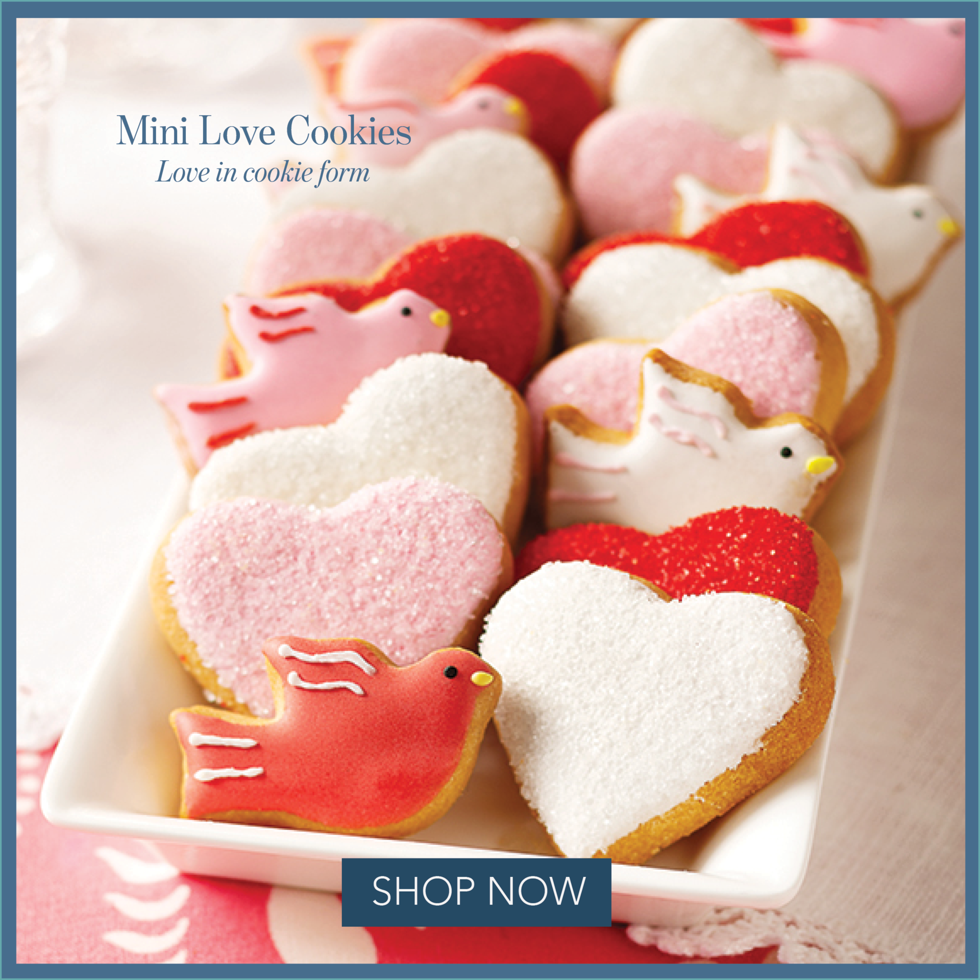 mini love cookies