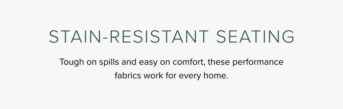 Stain-resistant seating