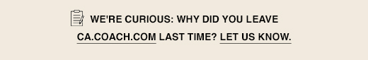 Why did you leave Coach