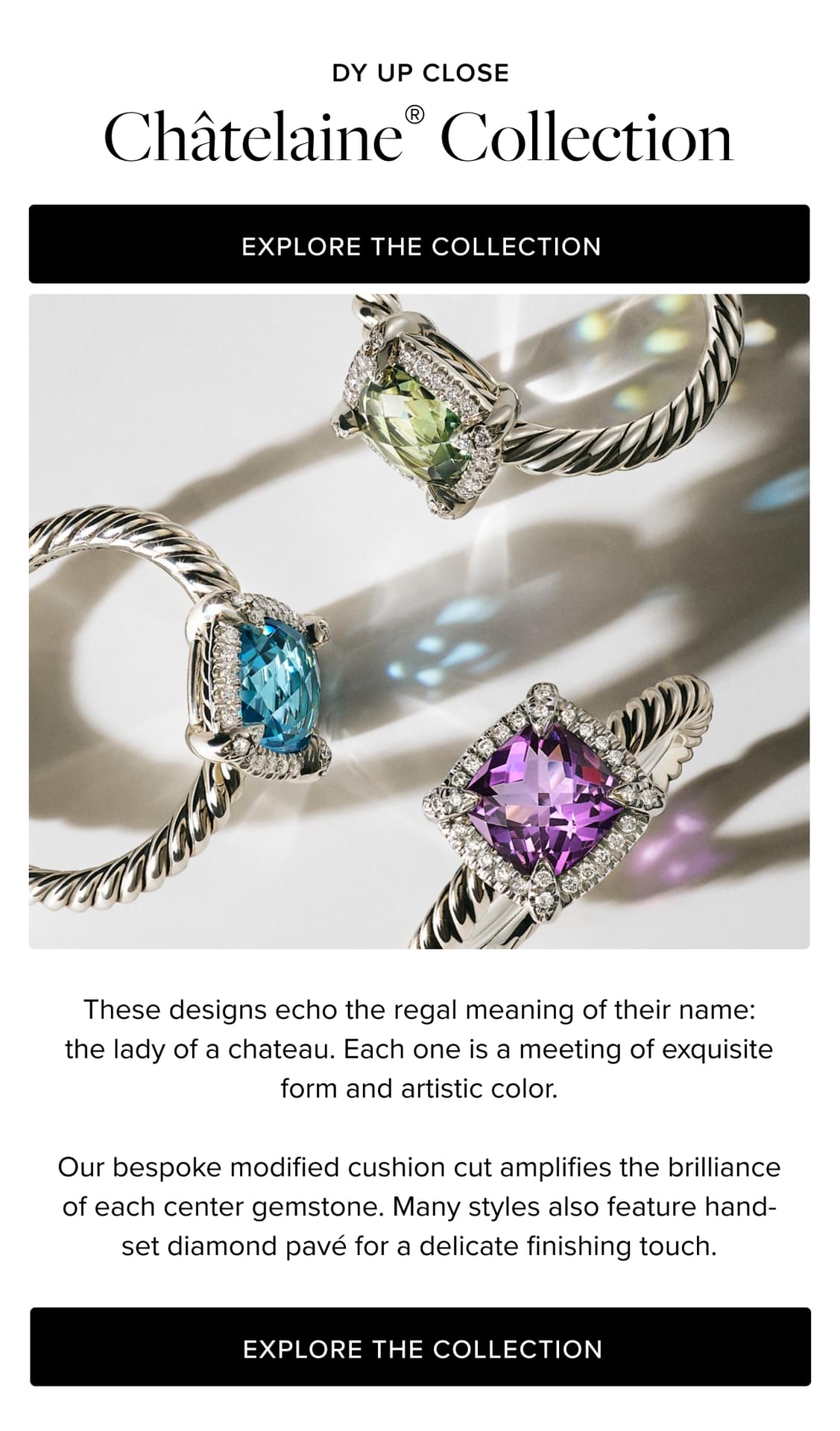 DY UP CLOSE Chatelaine Collection Explore the Collection