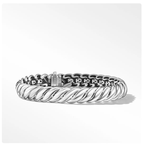 Sculpted Cable Silver
