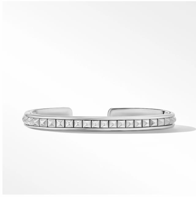 PYRAMID CUFF BRACELET IN STERLING SILVER