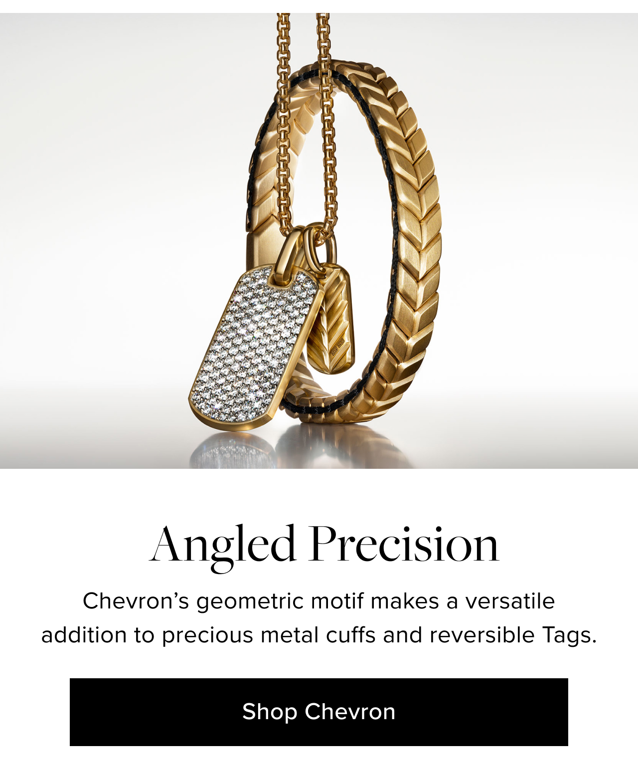 Introducing...Michael B. Jordan in Chevron. David Yurman