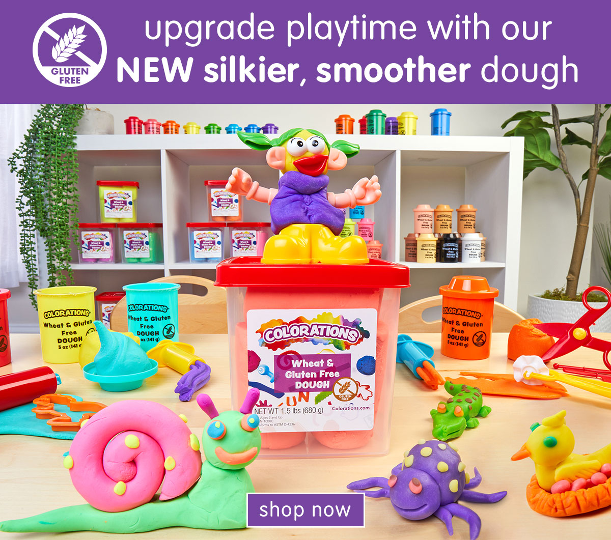 Upgrade playtime with our new silkier, smoother dough
