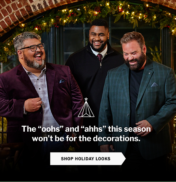 The “oohs” and “ahhs” this season won’t be for the decorations. SHOP HOLIDAY LOOKS