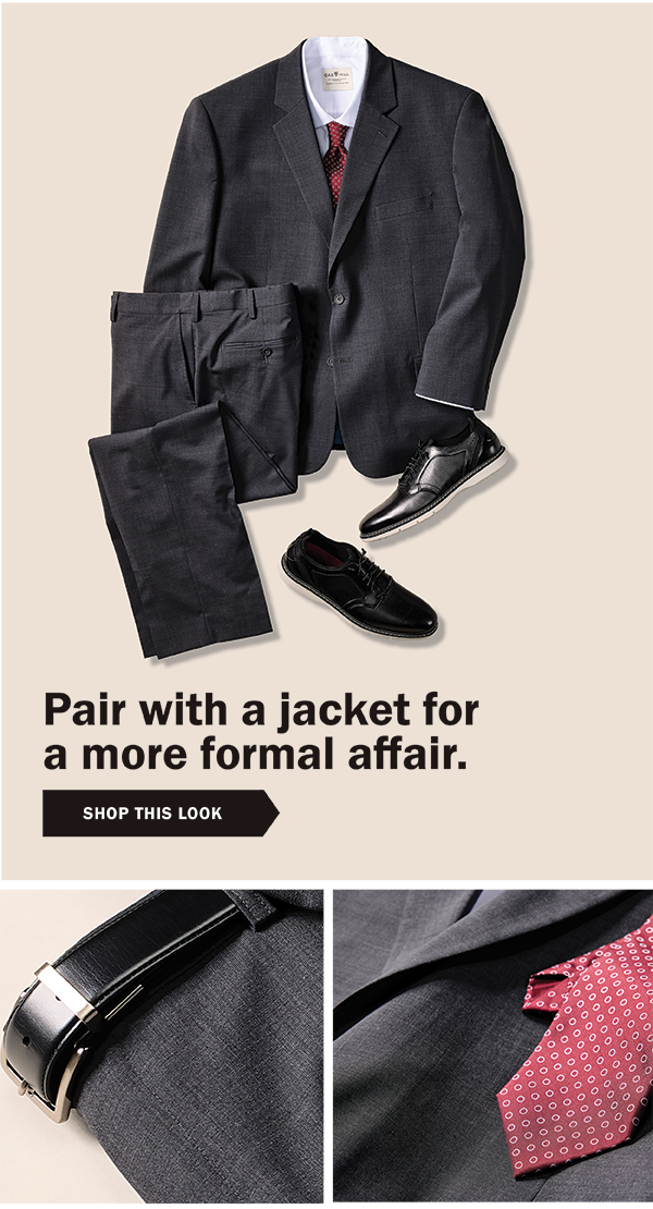 Pair with a jacket for a more formal affair. SHOP THIS LOOK