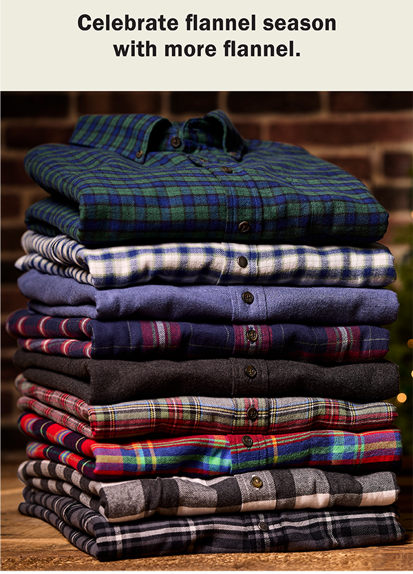 Celebrate flannel season with more flannel.