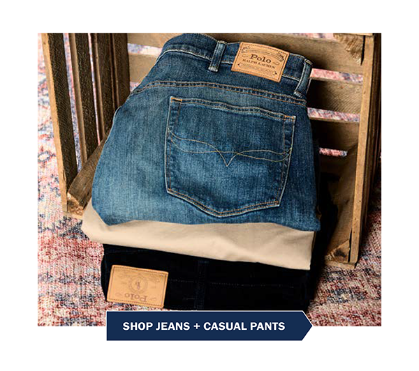 SHOP JEANS + CASUAL PANTS