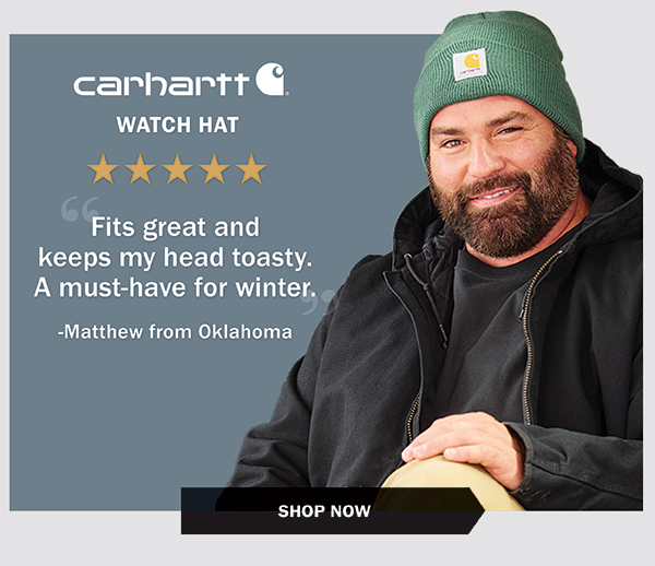 Carhartt - WATCH HAT - Fits great and keeps my head toasty. A must-have for winter. -Matthew from Oklahoma