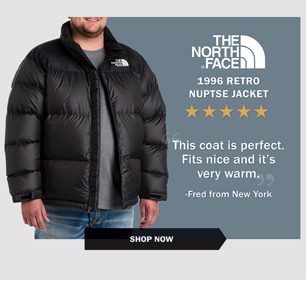 The North Face - 1996 RETRO NUPTSE JACKET - This coat is perfect. Fits nice and it’s very warm. -Fred from New York