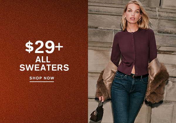 Shop $29+ All Sweaters