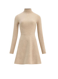 Shop Womens Mock Neck Long Sleeve Mini Sweater Dress in Airy Soft