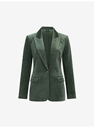 Corduroy Long Slim Blazer