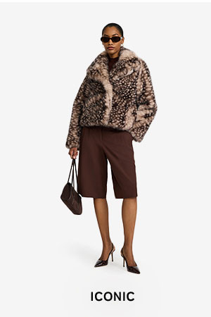 Shop Women's Spotted Faux Fur Jacket