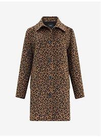 Shop Women's Leopard Midi Coat