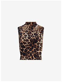 Shop Women's Leopard Mock Neck Tank