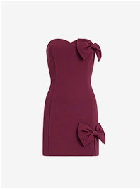 Shop Women's Strapless Bow Mini Dress