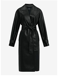 Shop Women's Faux Leather Trench Coat