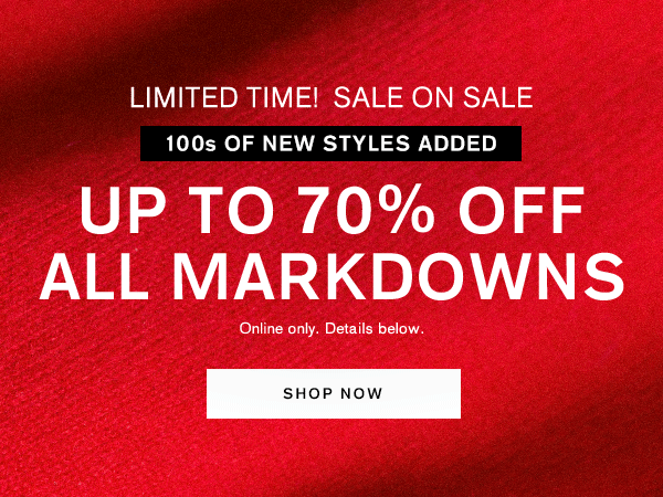 Shop Women's Markdowns