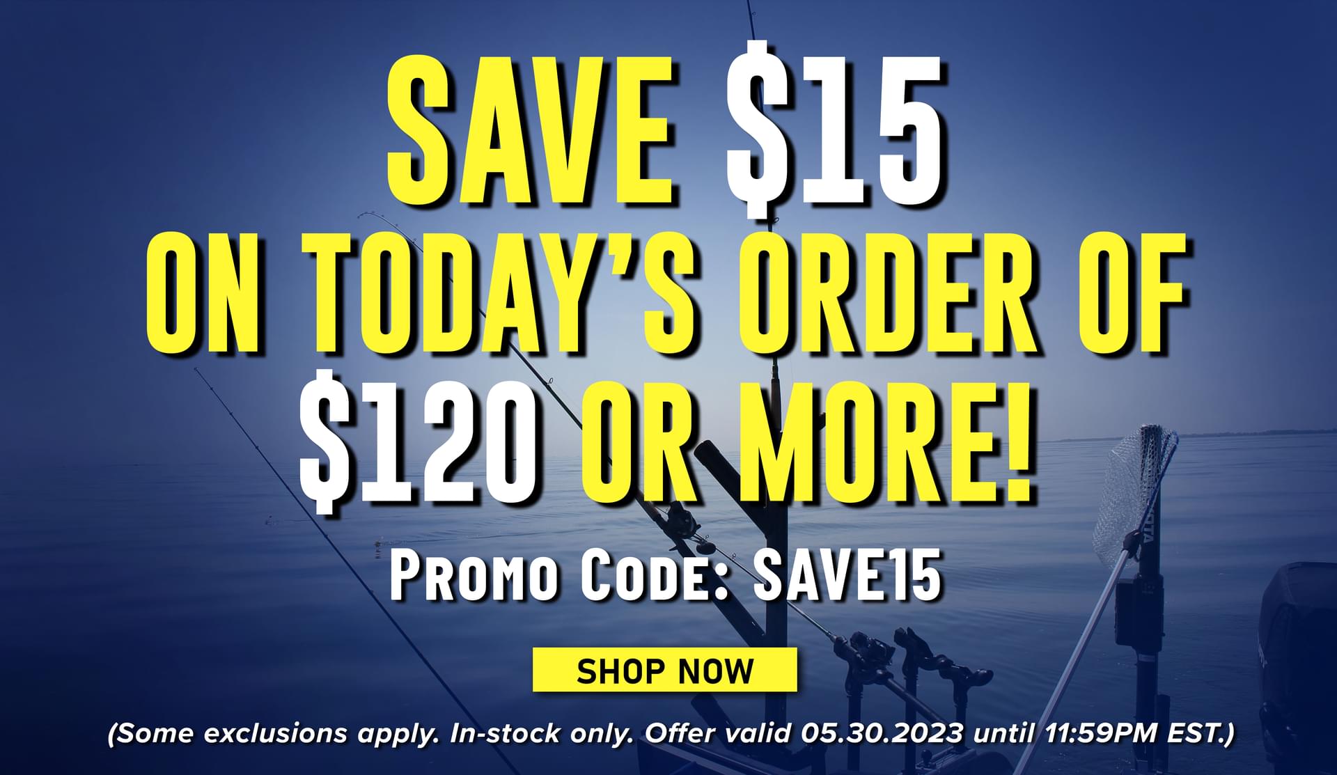 Save $15 On Today's Order of $120 or More! Promo Code: SAVE15 Shop Now (Some exclusions apply. In-stock only. Offer valid 05.30.2023 until 11:59PM EST.)