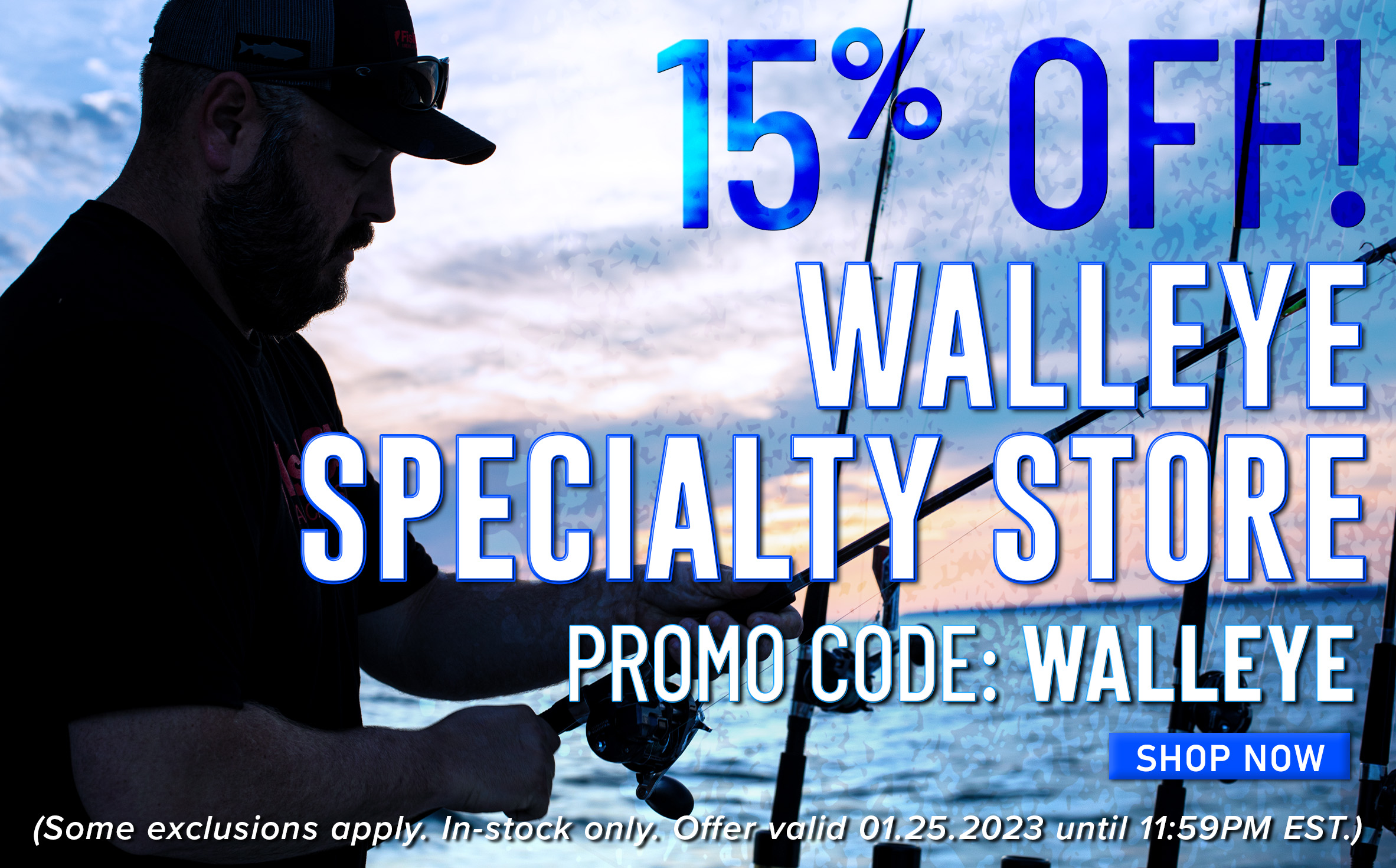 15% Off! Walley Specialty Store Promo Code: Walleye Shop Now (Some exclusions apply. In-stock only. Offer valid 01.25.2023 until 11:59PM EST.)