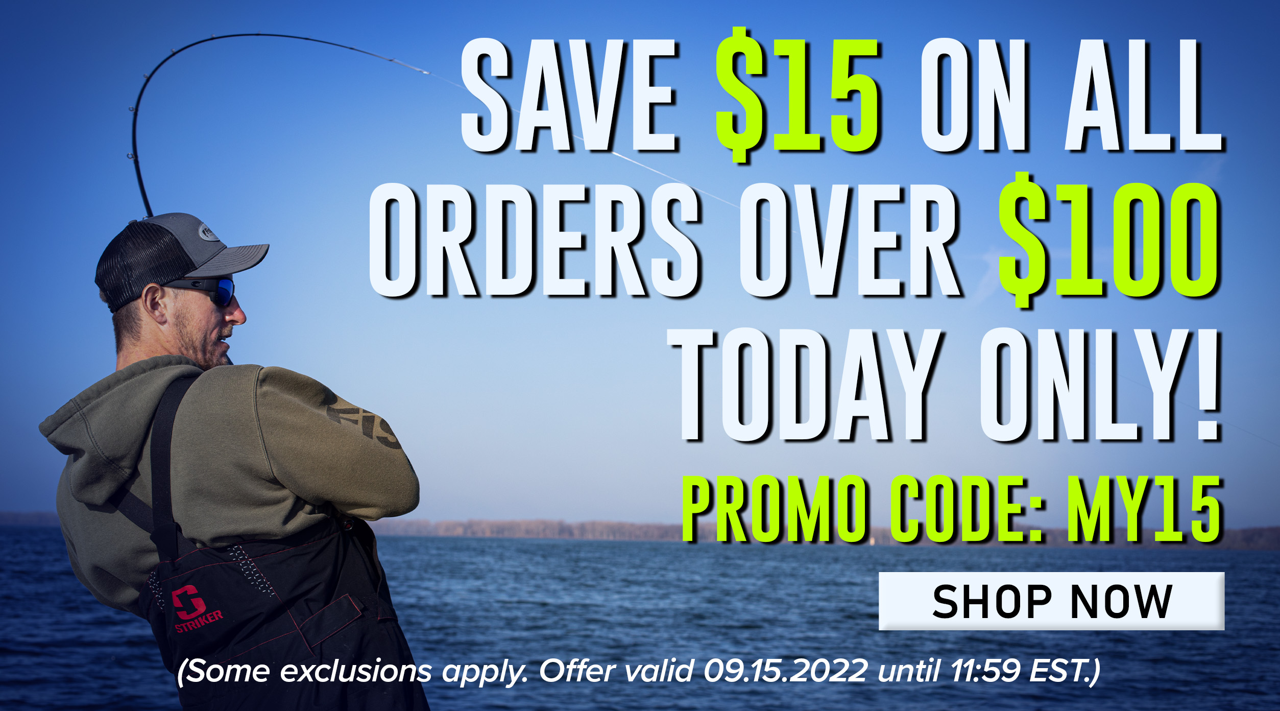 Save $15 On All Orders Over $100 Today Only! Promo Code: MY15 Shop Now (Some exclusions apply. Offer valid 09.15.2022 until 11:59 EST.) 