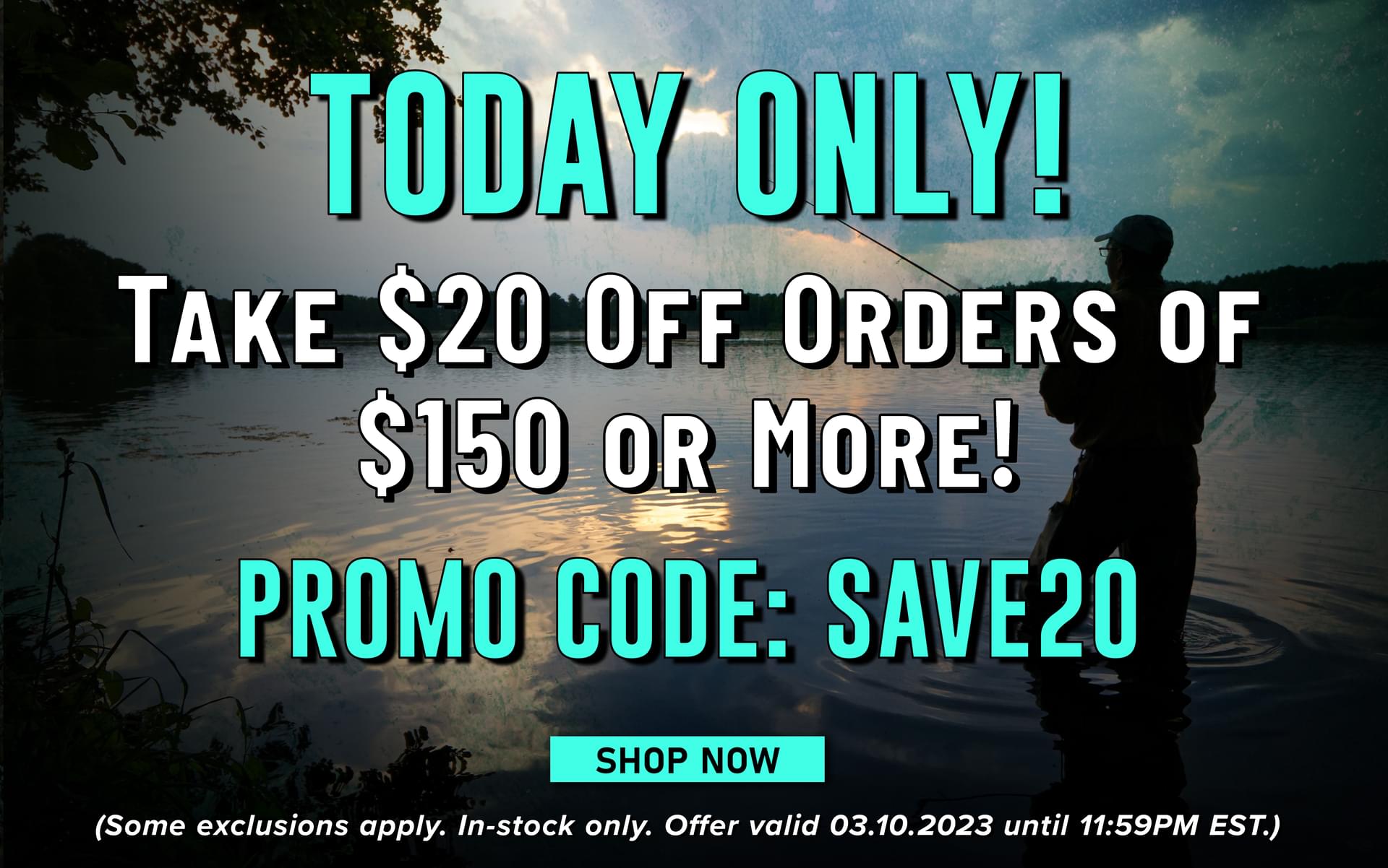 Today Only! Take $20 Off Orders of $150 or More! Promo Code: SAVE20 Shop Now (Some exclusions apply. In-stock only. Offer valid 03.10.2023 until 11:59PM EST.)