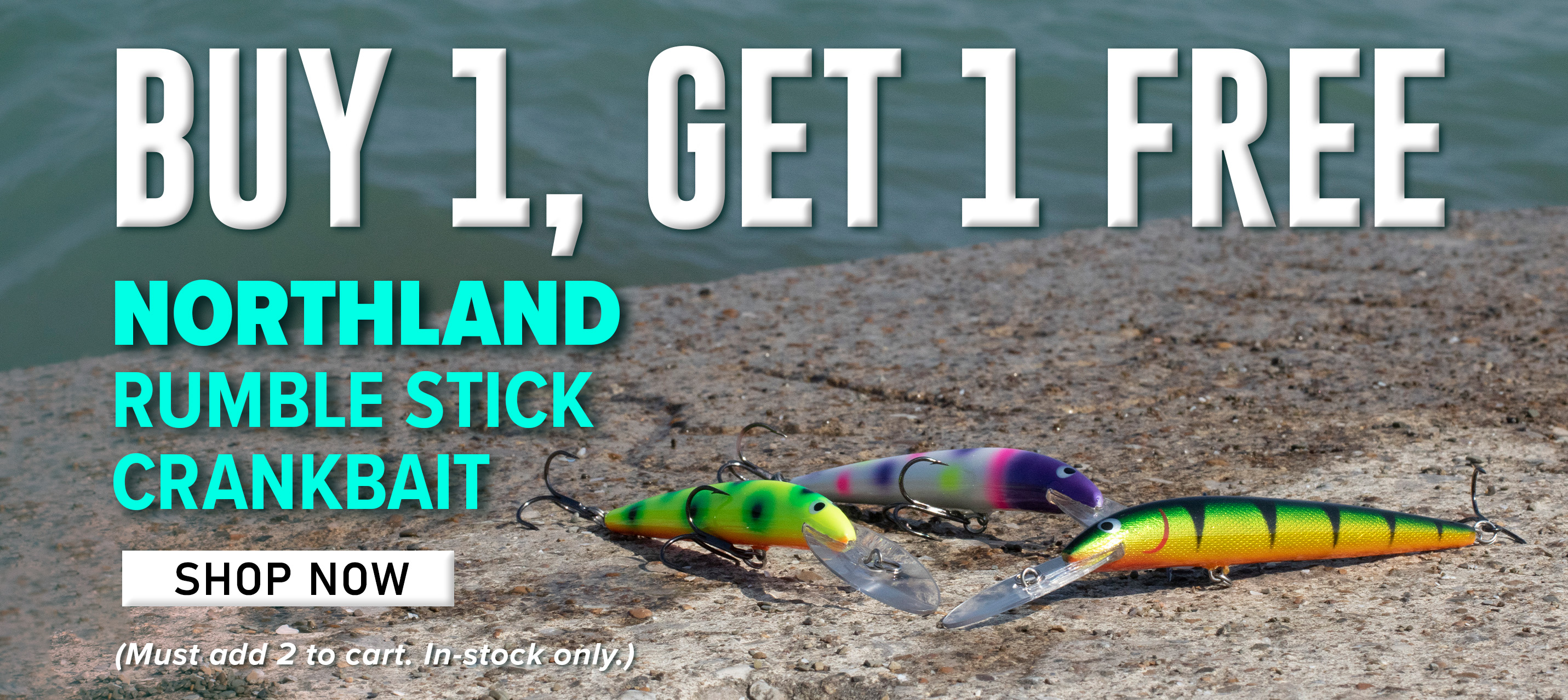 Buy 1, Get 1 Free Northland Rumble Stick Crankbait Shop Now (Must add 2 to cart. In-stock only.)