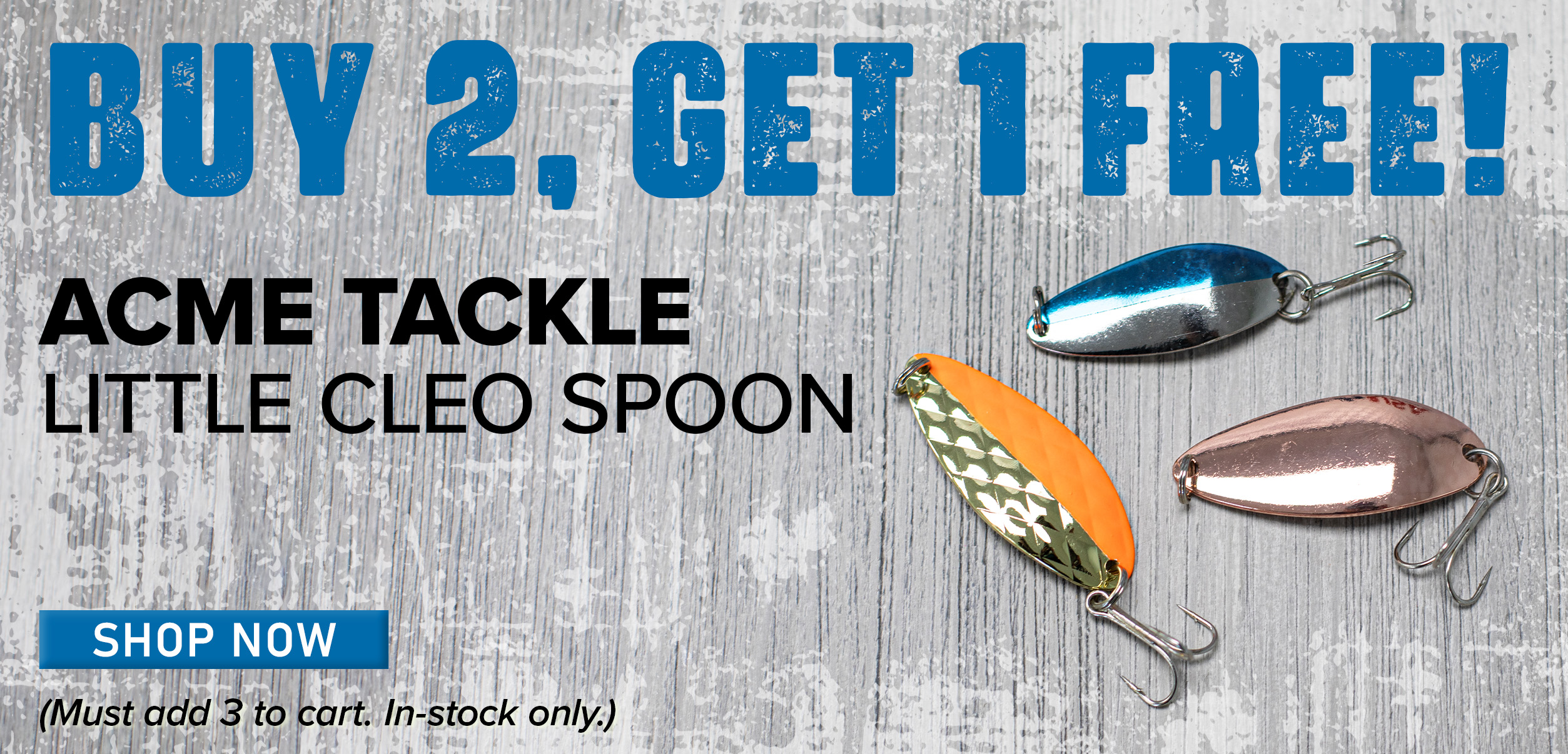 All Acme Little Cleo's Buy 2, Get 1 FREE! Including Custom Painted Spoons!  - Fish USA