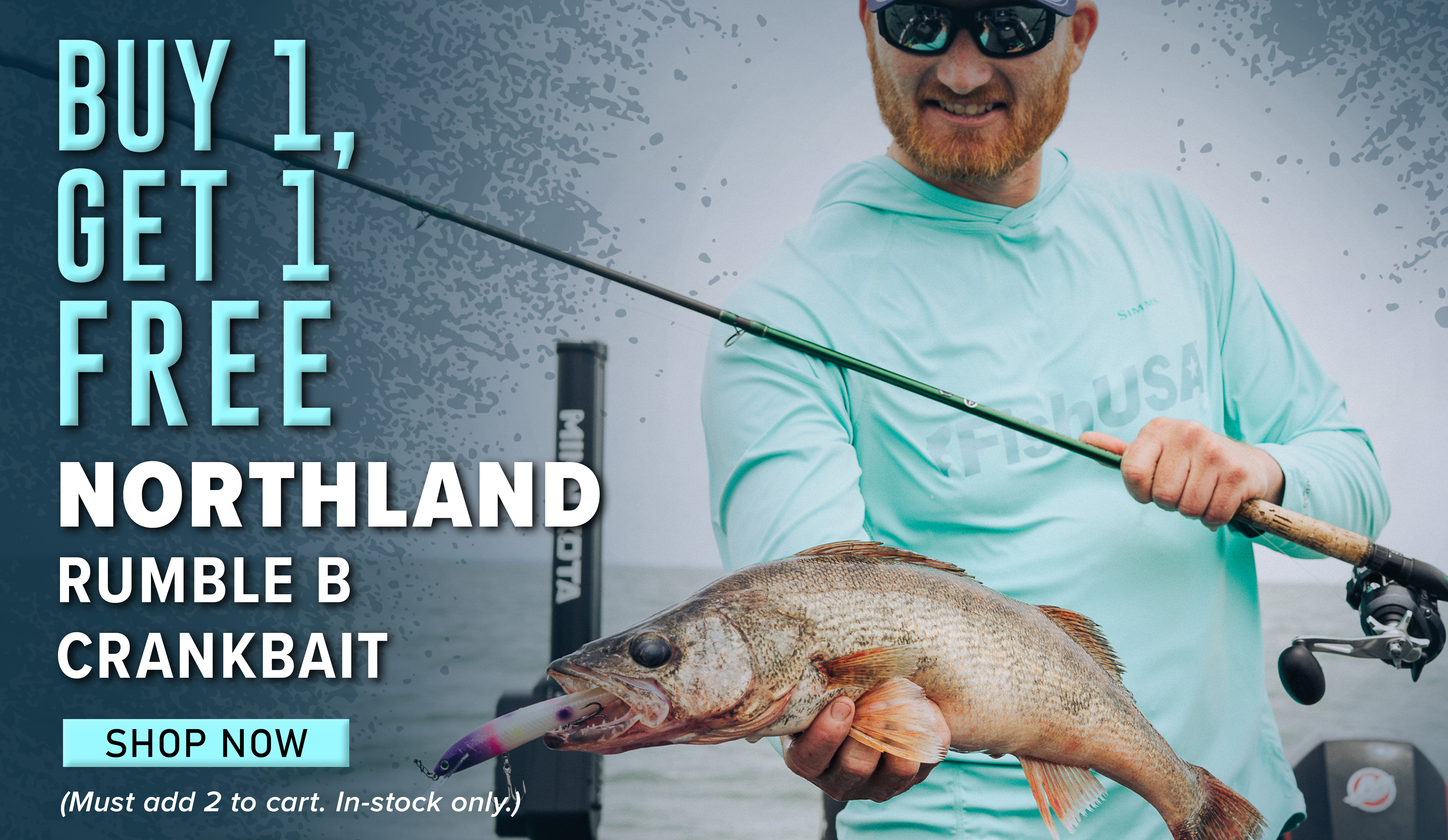 Buy1, Get 1 Free Northland Rumble B Crankbait Shop Now (Must add 2 to cart. In-stock only.)