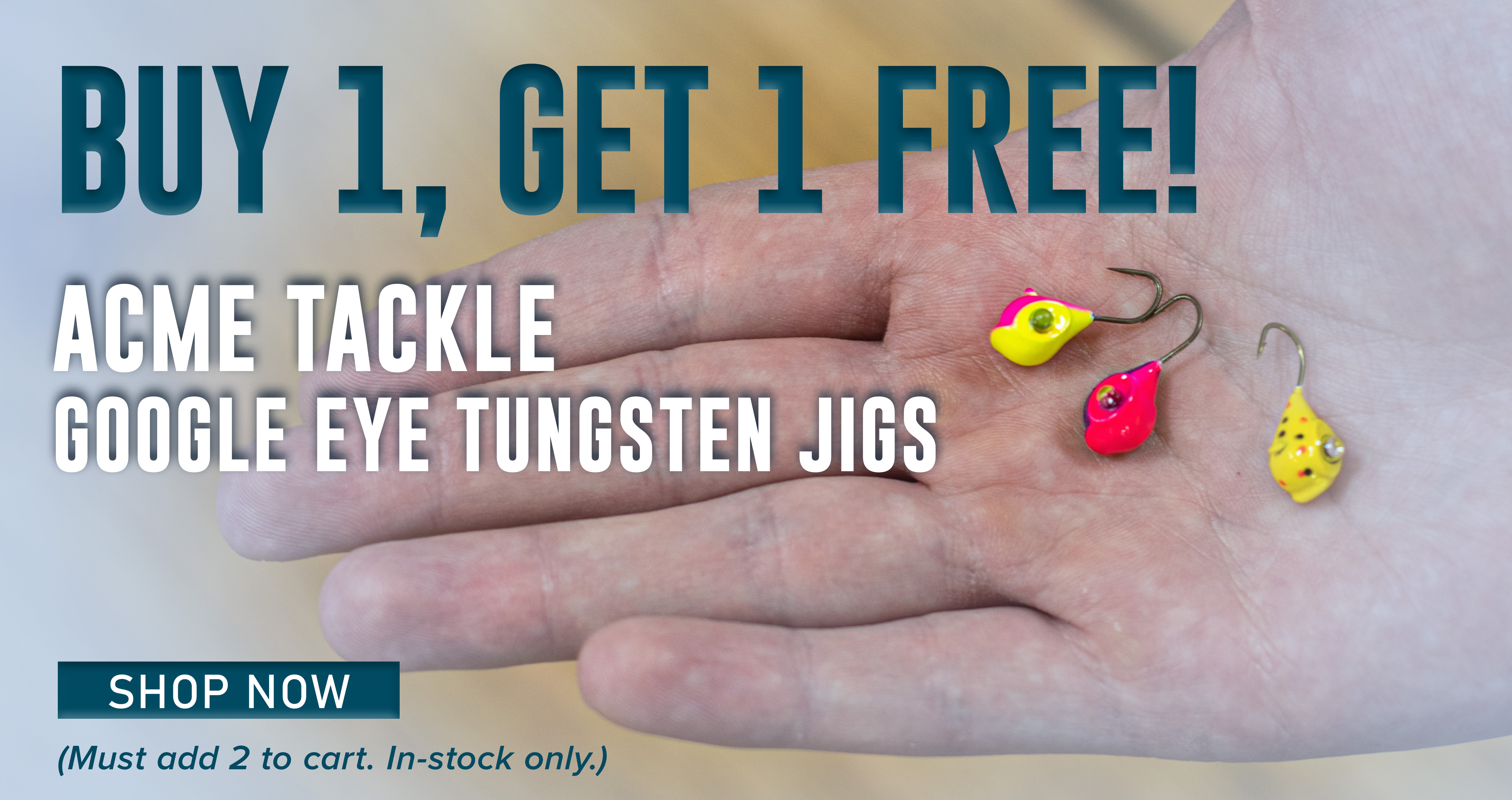 Buy 1, Get 1 Free Acme Tackle Google Eye Tungsten Jigs Shop Now (Must add 2 to cart. In-stock only.)