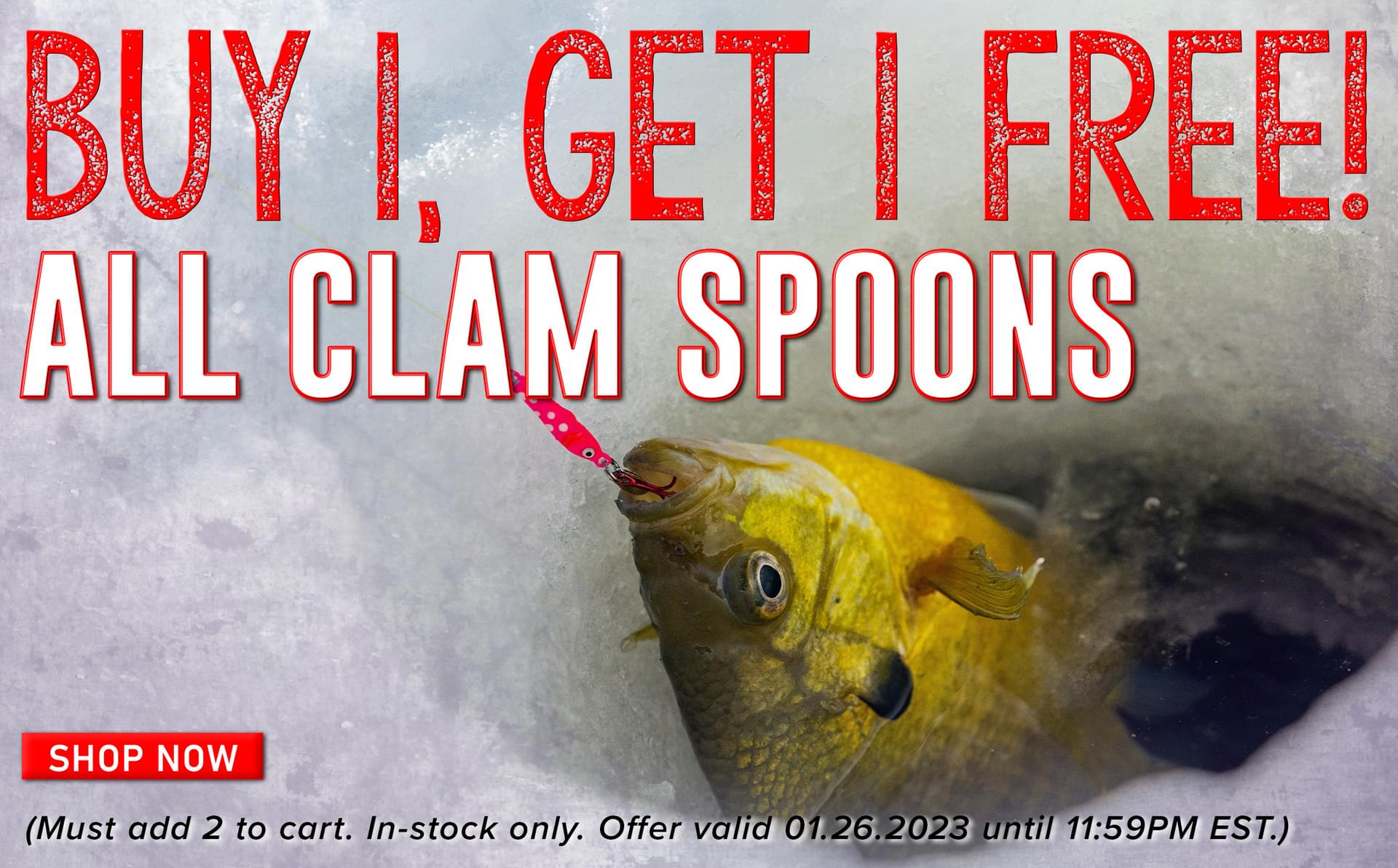 Buy 1, Get 1 Free! All Clam Spoons Shop Now (Must add 2 to cart. In-stock only. Offer valid 01.26.2023 until 11:59PM EST.) 