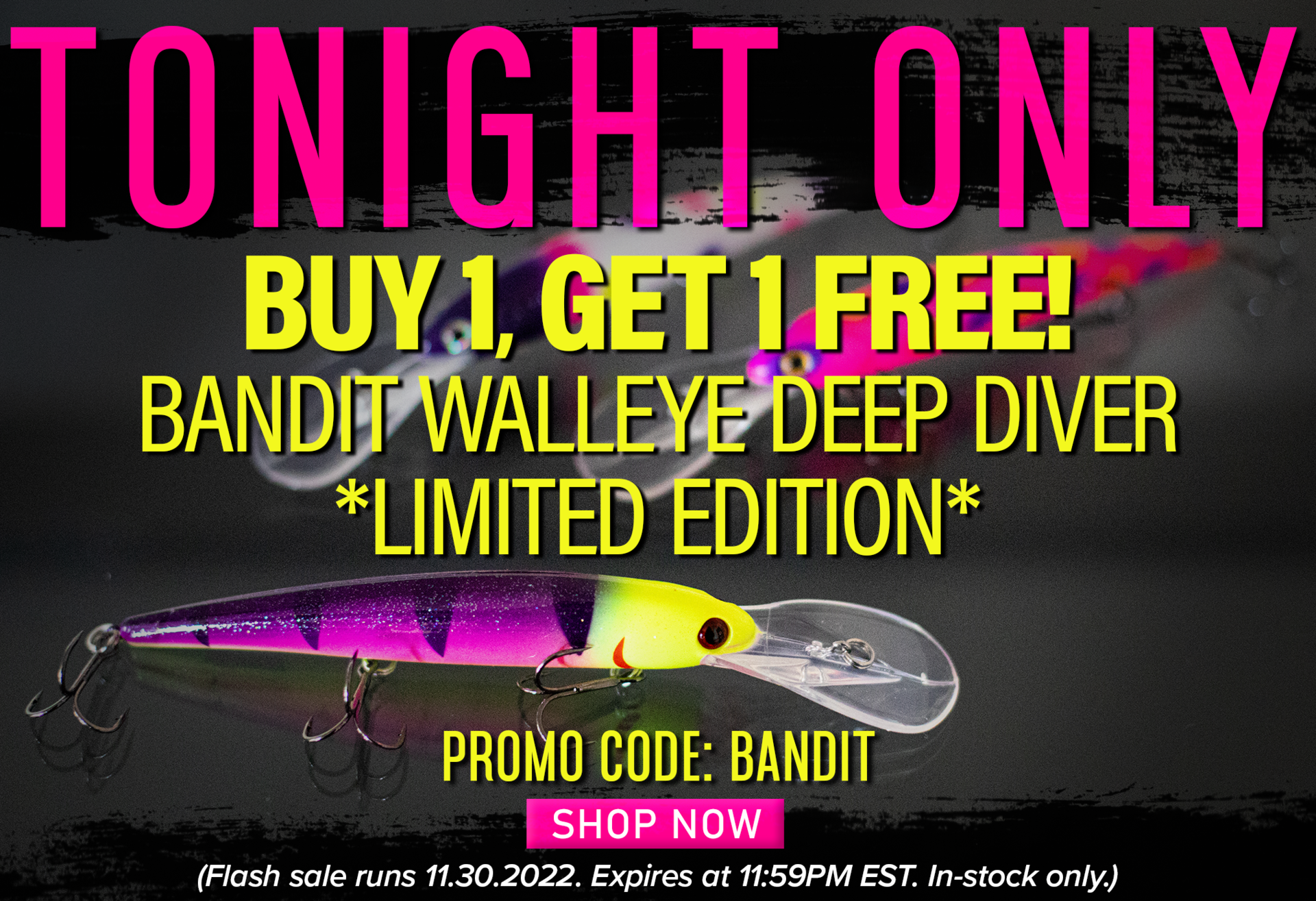 Flash Sale - BOGO Bandit Walleye Deep Diver Limited Edition! - Fish USA