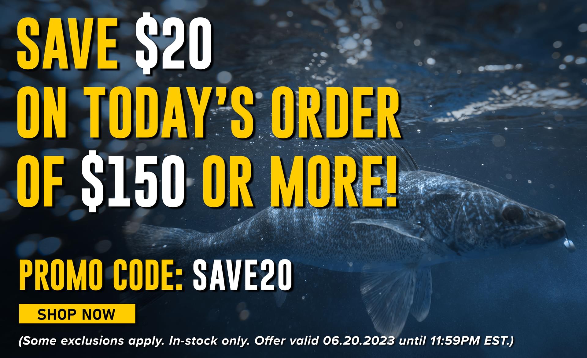 Save $20 On Today's Order of $150 or More! Promo Code: SAVE20 Shop Now (Some exclusions apply. In-stock only. Offer valid 06.20.2023 until 11:59PM EST.)
