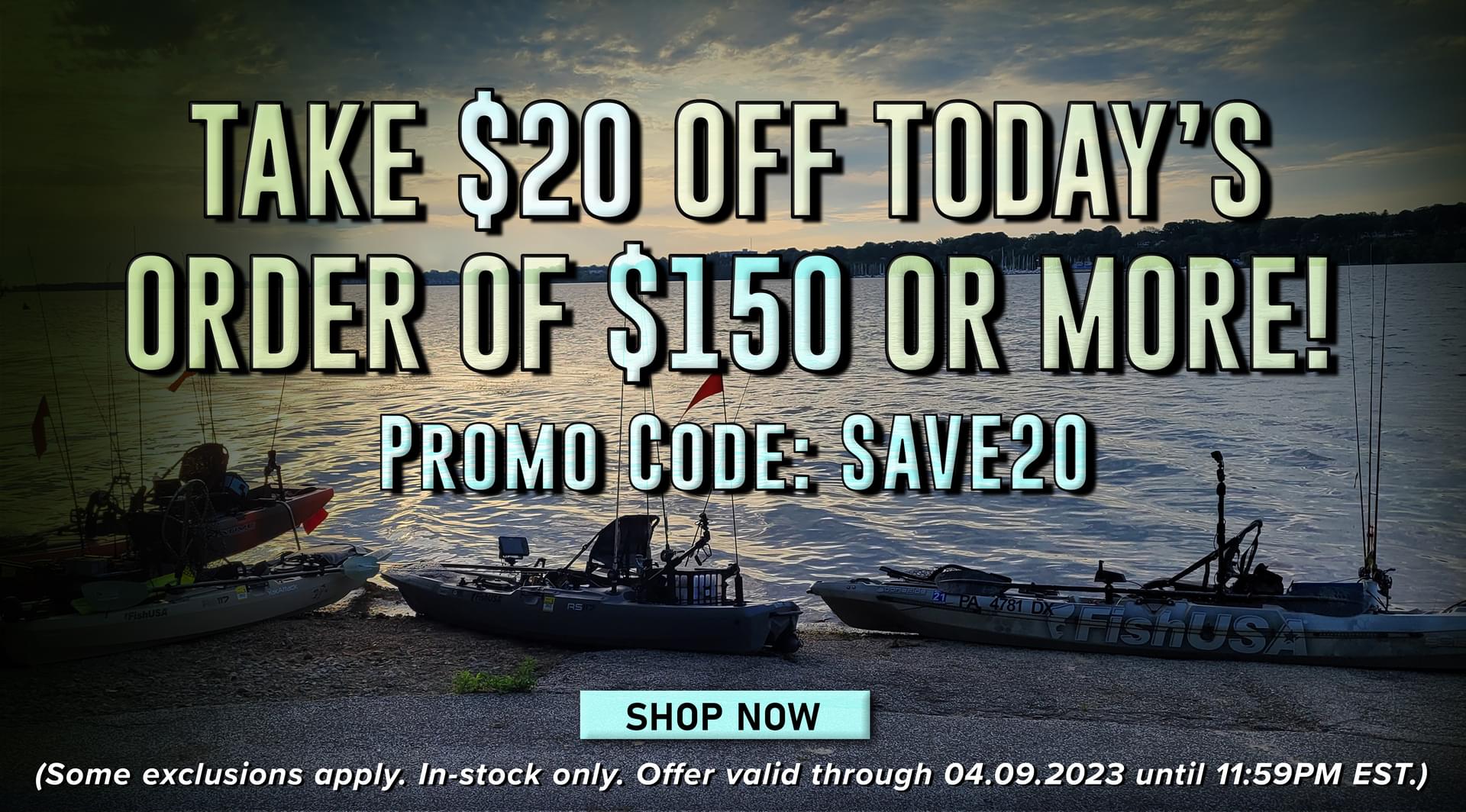 Take $20 Off Today's Order Of $150 Or More Promo Code: SAVE20 Shop Now (Some exclusions apply. In-stock only. Offer valid through 04.09.2023 until 11:59PM EST.)