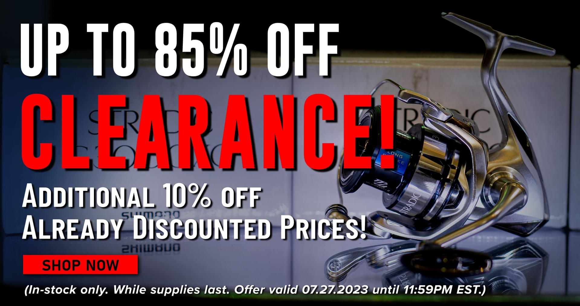 Up to 85% off Clearance! Additional 10% Off Already Discounte Prices! Shop Now (In-stock only. While supplies last. Offer valid 07.27.2023 until 11:59PM EST.)