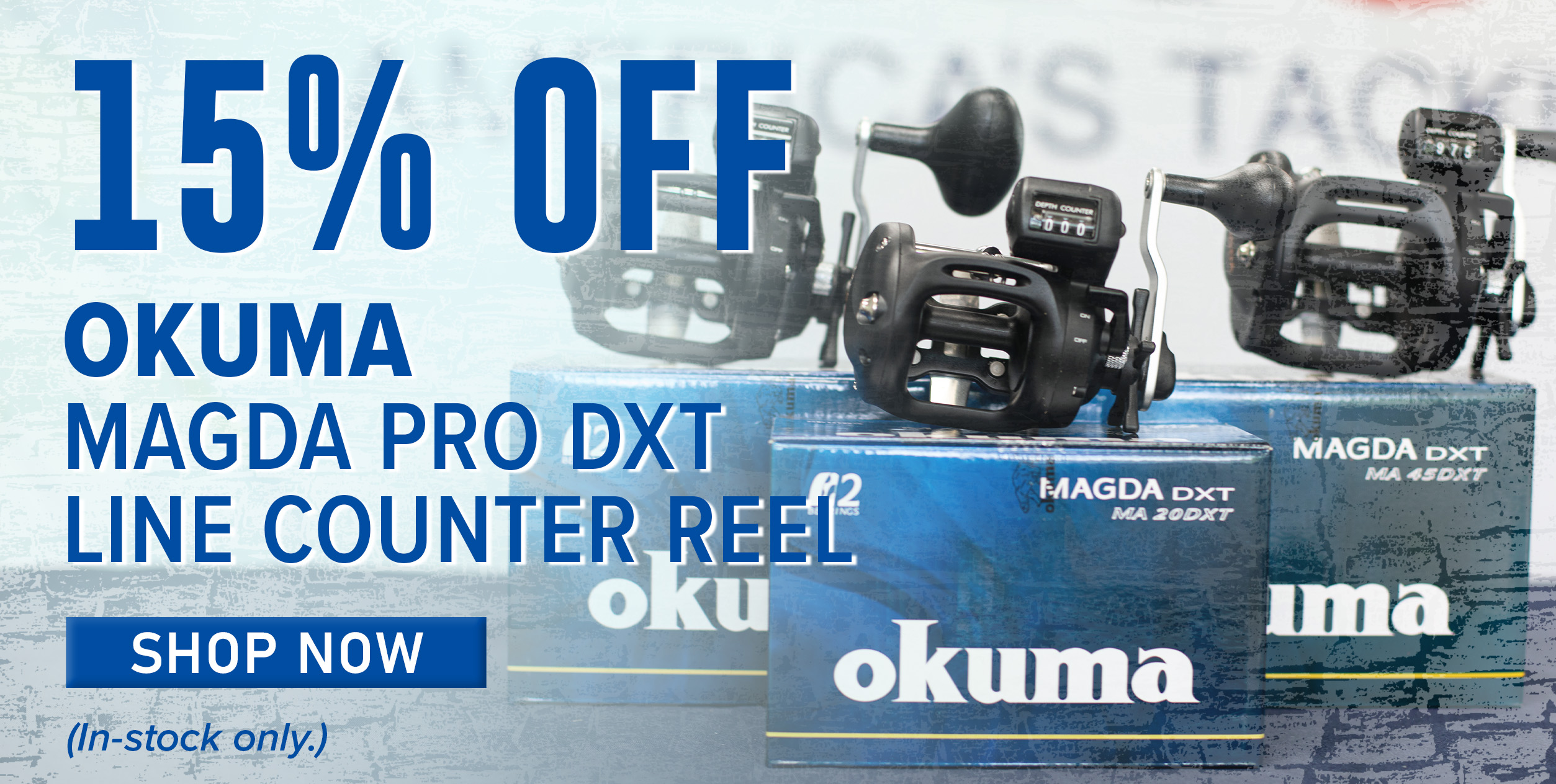 15% Off Okuma Magda Pro DXT Line Counter Reel Shop Now (In-stock only.)