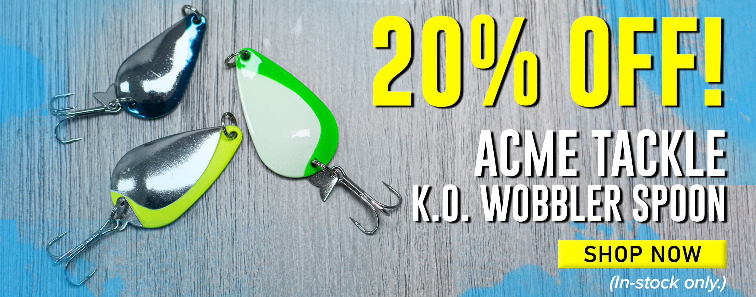 20% Off ACME Tackle K.O. Wobbler Spoon Shop Now (In-stock only.)