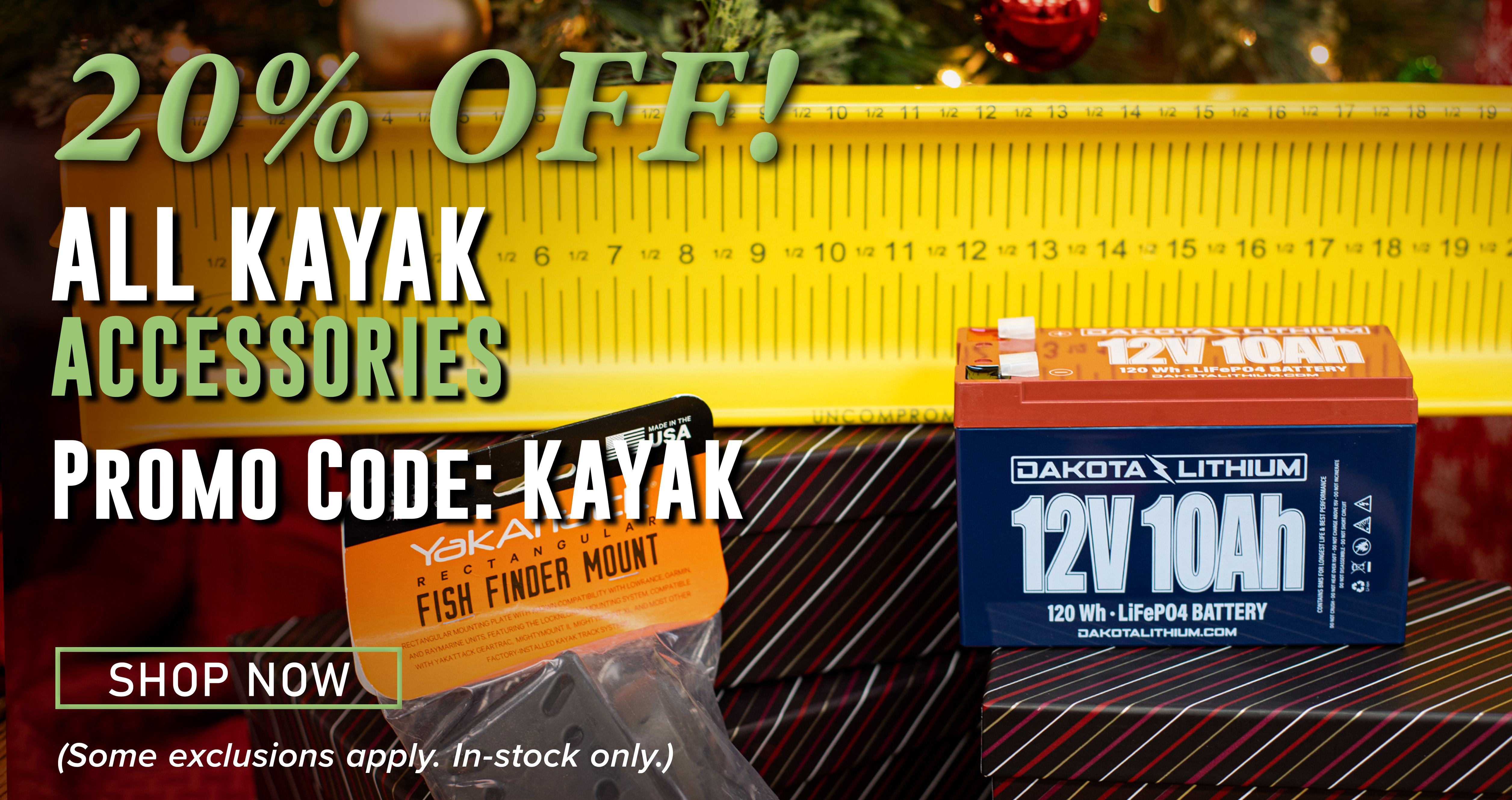 20% Off! All Kayak Accessories Promo Code: KAYAK Shop Now (Some exclusions apply. In-stock only.)